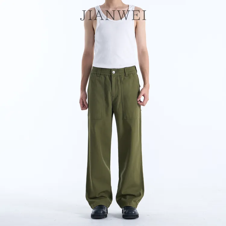 JIANWEI工装裤男款裤子男士休闲裤直筒2025新款宽松男裤秋季长裤