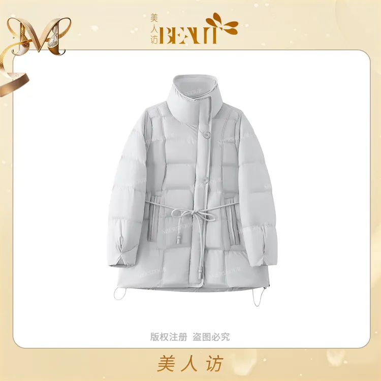 【北欧旅程】立领线条感保暖加厚面包服休闲羽绒服外套12355