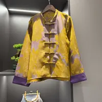 中式开衫复古盘扣传统改良秋季女装宽松上衣6528