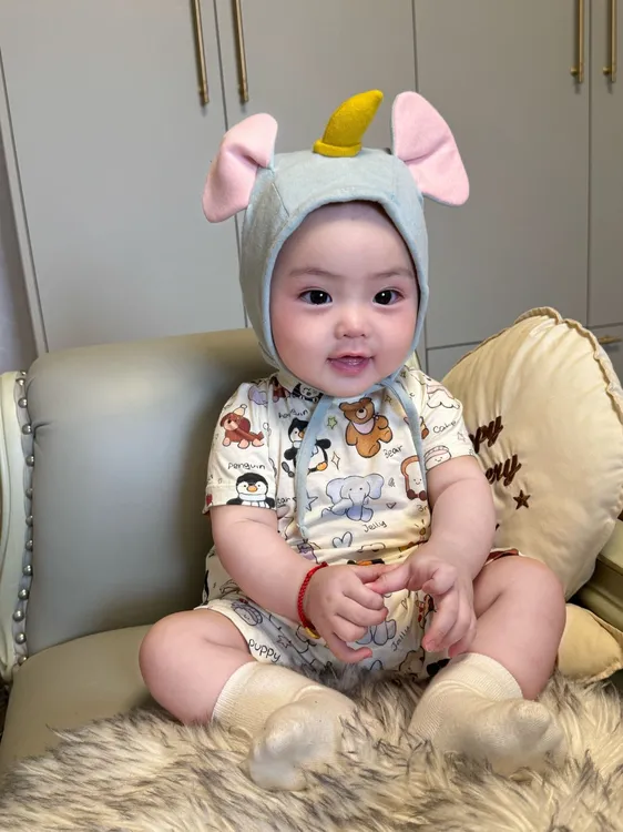【Jerry Kids】可爱卡通印花莫代尔短袖短爬！超级凉快的面料