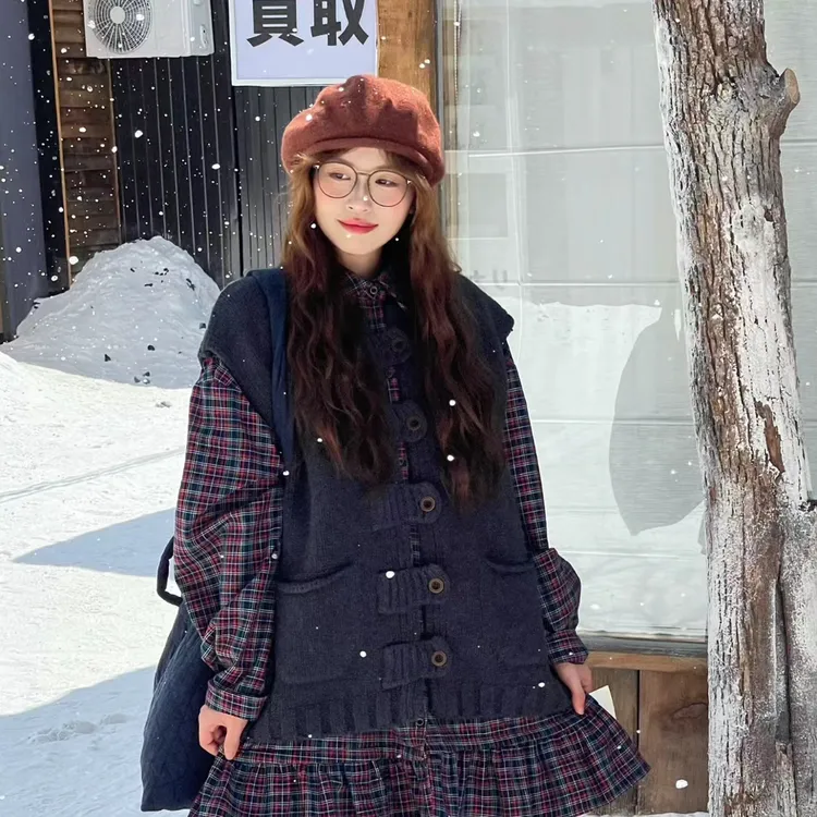 | 大大 | 上喜家 | 0880#日系工艺毛衣马甲 |