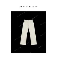 MMEKOR“四叶裤” 2025新款秋款智性通勤抓绒百搭牛仔裤 50030