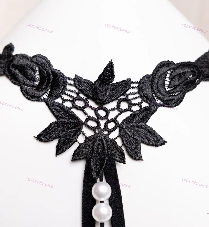 粹系列 | 三叶草黑色珠珠内裤大码