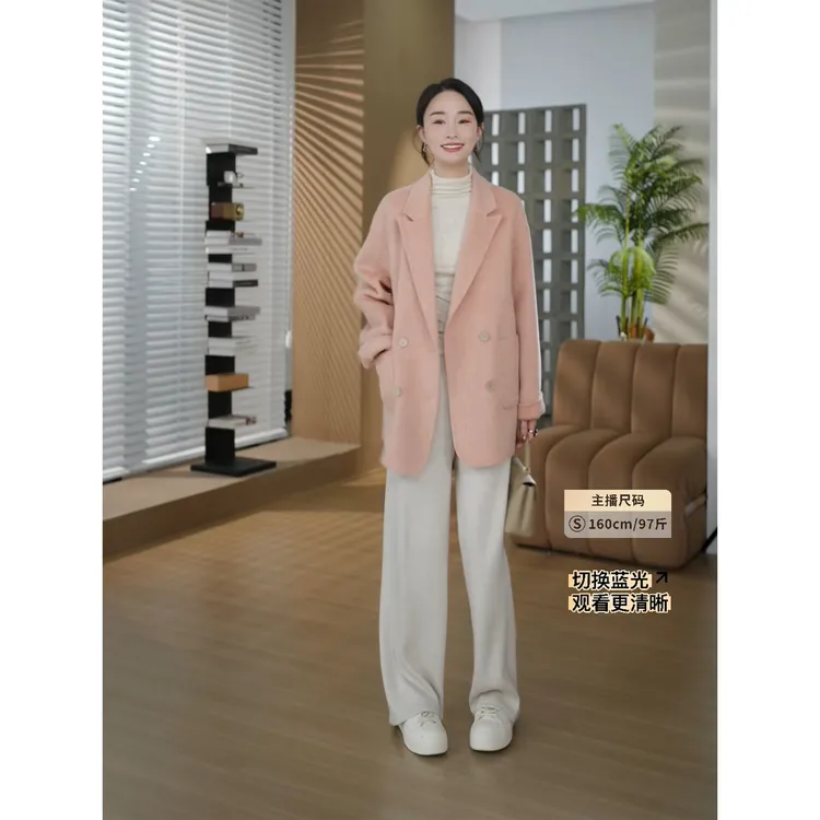 HELA AOMI“星河云朵裤”透气性细腻柔软松紧腰极简风纯色休闲裤