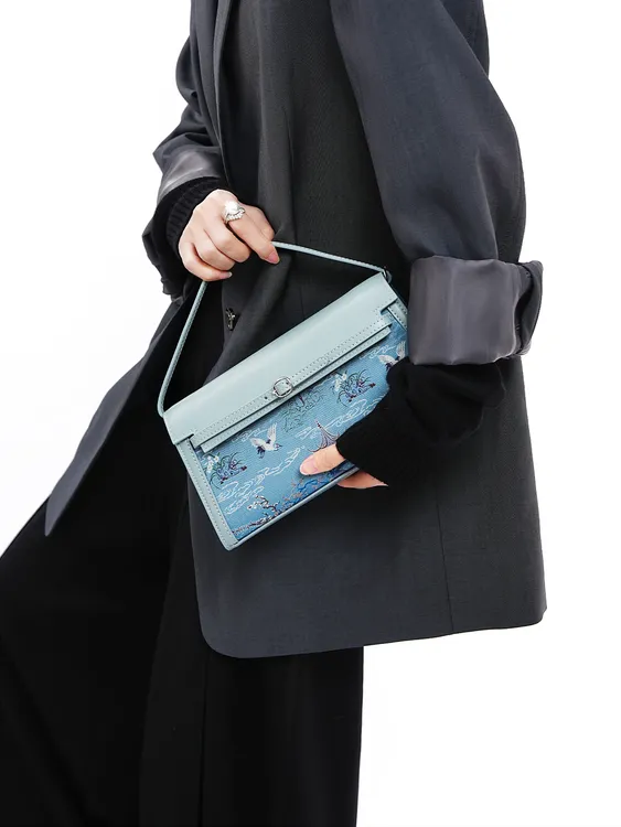 【凯莉名媛包】非遗新中式宋锦文艺轻奢女单肩斜挎凯莉小方包