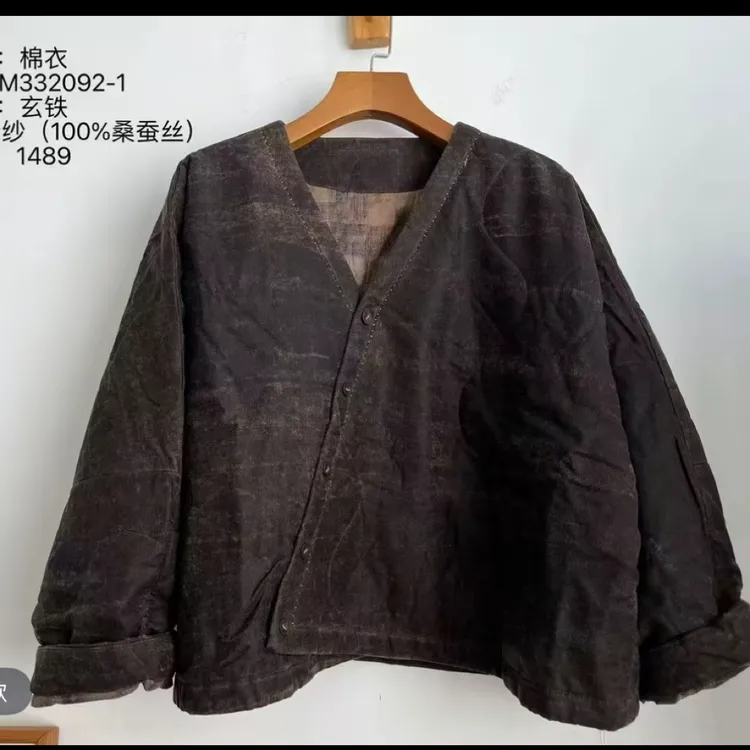 荼-332092新款高端时尚复古棉服