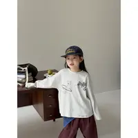Harper kids 韩版女童百搭可爱小狗印花长袖卫衣T恤 H25A060843