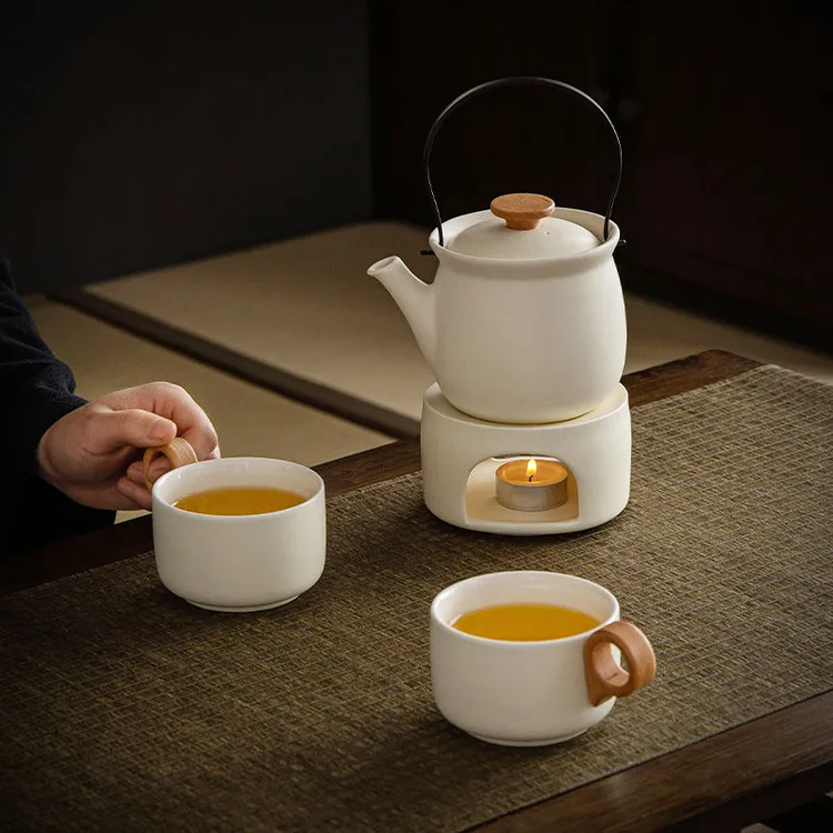 温茶暖茶壶新款提梁壶功夫茶具汝窑户外围炉家用茶壶全套泡茶整套