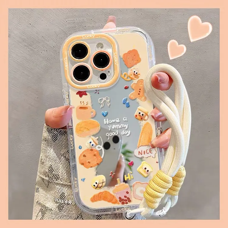 奶酪饼干适用苹果iphone小米15/14/13pro防摔vivo华为oppo手机壳