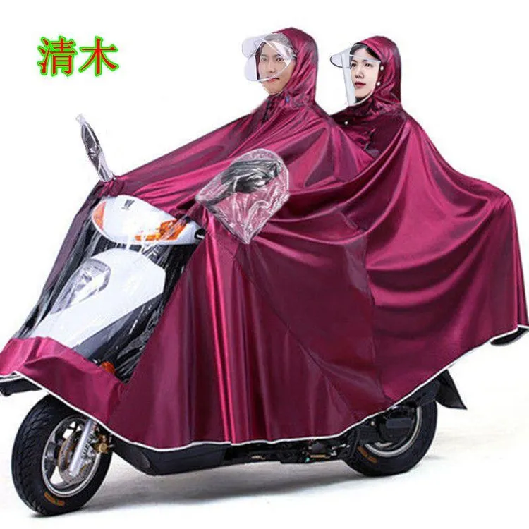 雨衣电动车雨披摩托车骑行单人双人加厚加長男女全身防暴雨电瓶车