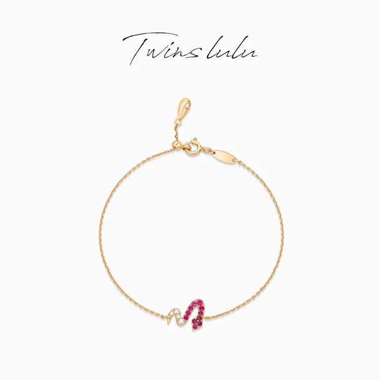 TWINS LULU【灵蛇】圣诞节 小众设计高级感轻奢风动物手链TSS6785