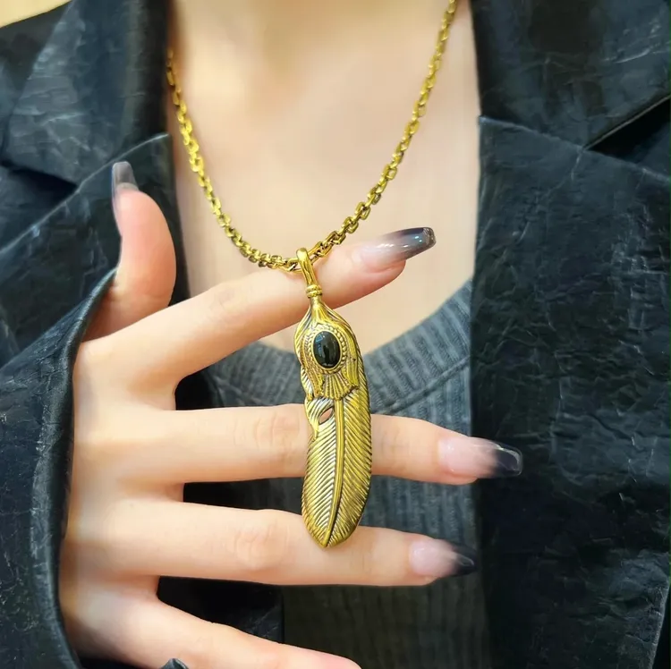 双十一狂欢不打烊#足金9995D电黑酷炫复古情侣吊坠生日礼物送女友