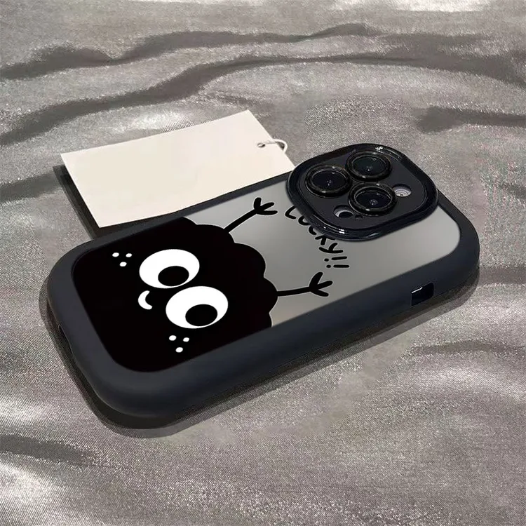 Lucky小煤球适用iphone17苹果16promax1514手机壳泡芙131211硅胶