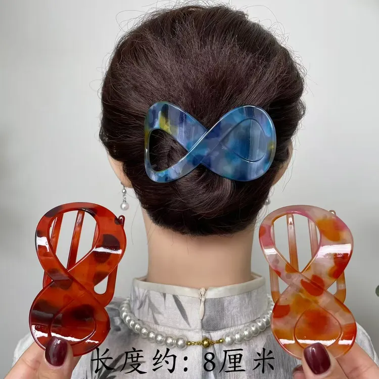 诗泊雅 夹子法式头饰发饰复古港风发夹女扭扭夹森系抓夹