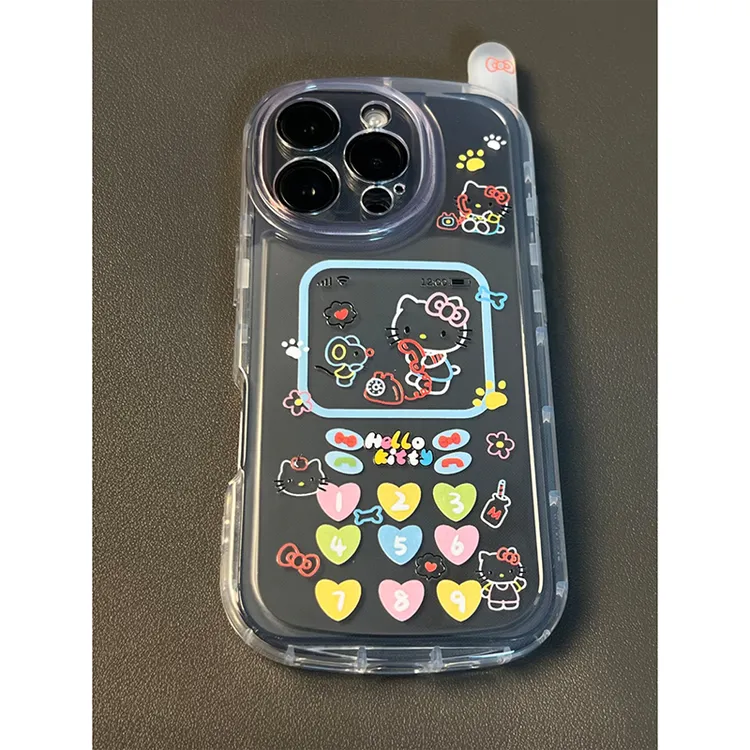 大哥大kitty电话机适用苹果16/15promax手机壳iphone14/13/12/11