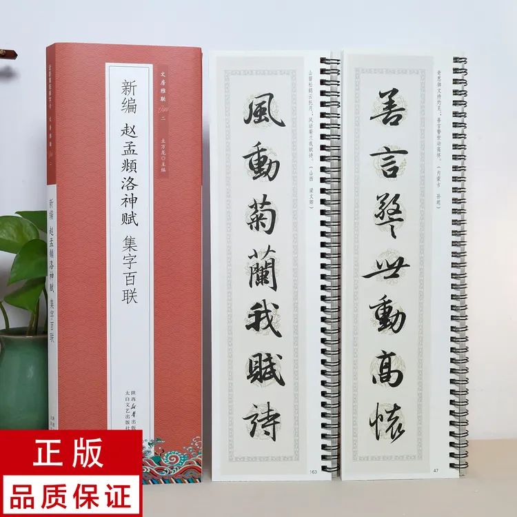 【新编集字联】赵孟頫行书洛神赋2册 静文轩近距离临摹字帖