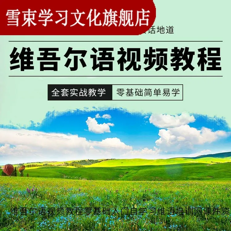维吾尔语视频教程零基础入门自学习维语培训网课件资料教材大全套