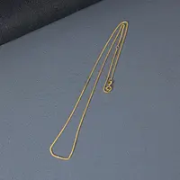 【歪歪】（素金）18K金古巴项链（45cm）（多样性发一）XB-J6109