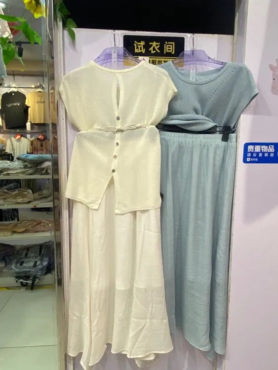 薄款夏季女圆领短袖镂空毛针织衫上衣气质女装显瘦