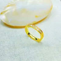 K02132经典黄色单排方闭口戒指多样性发货49099