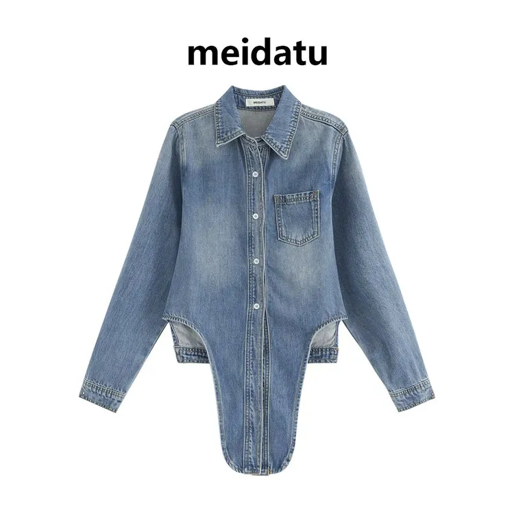 美哒兔（经典牛仔）港风复古休闲牛仔上衣CZ392-278Q