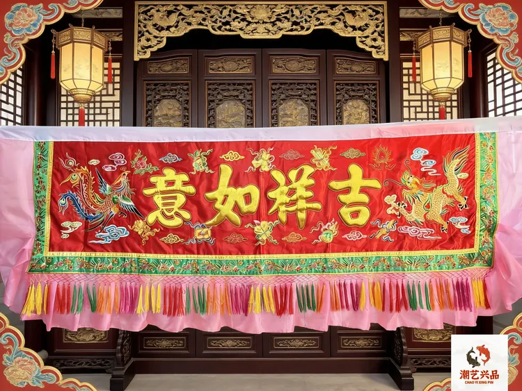 传统潮汕大锣鼓标旗大镖旗营老爷标旗游神赛会横标旗六尺标八尺标
