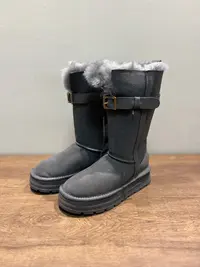 雪地靴女高筒及膝！2025新款！全羊毛！纯牛皮！长筒靴地靴女时尚休闲