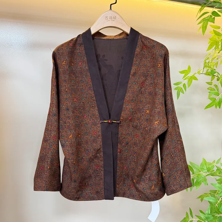 莨纱·尘寂开衫 新中式国风女装1c1039910