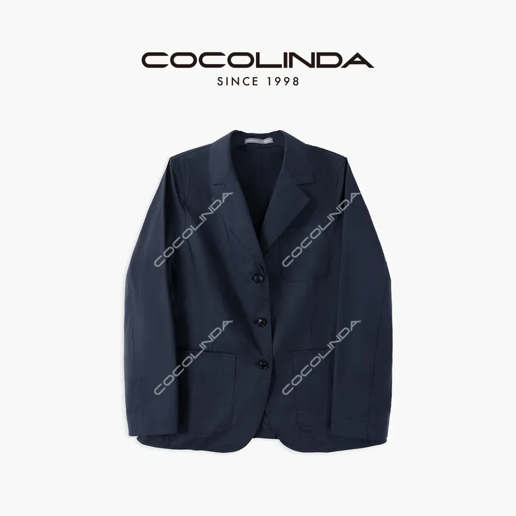 COCOLINDA | '沙漠西装'显瘦老钱薄款棉质单西装C3395