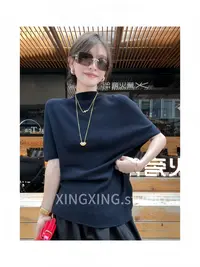 X.x.韩系氛围感早秋穿搭针织衫简龄上衣女6989