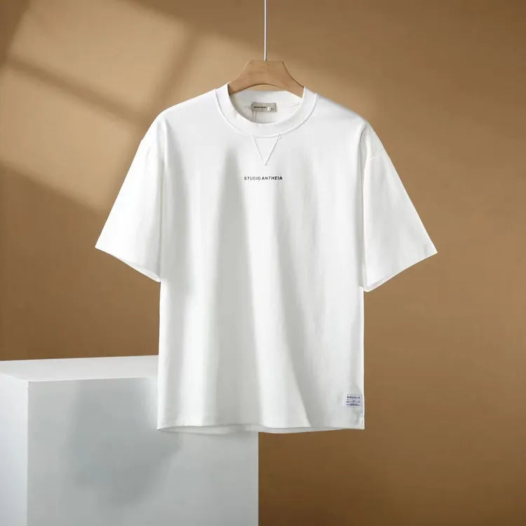 纤里 · 夏季薄款男短袖T恤圆领印花图案透气款宽松版韩式休闲半袖