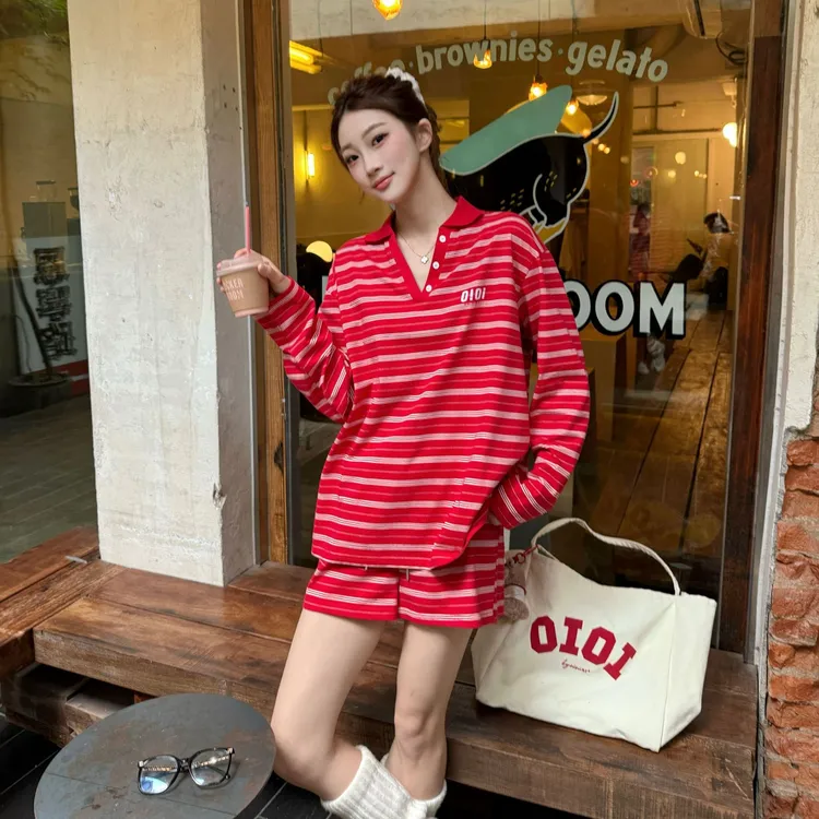 byo!oi OIOI早秋韩系显瘦T恤宽松氛围感卫衣女款爆款2025新款正品