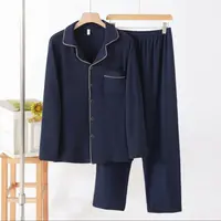 男士睡衣秋冬季保暖秋天高级感可外穿家居服套装新款简约2202