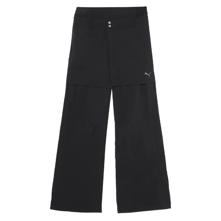 puma彪马女子-DARE TO WOVEN PANTS-黑色梭织长裤63324701