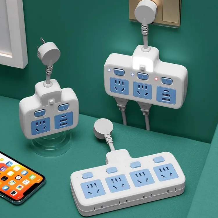 公正家用一转多孔无线排插 智能多开关转换插座usb插座多功能