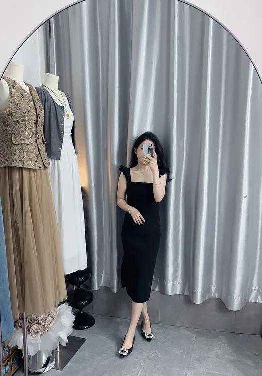 【虎妹推荐】小个子小飞袖收腰连衣裙