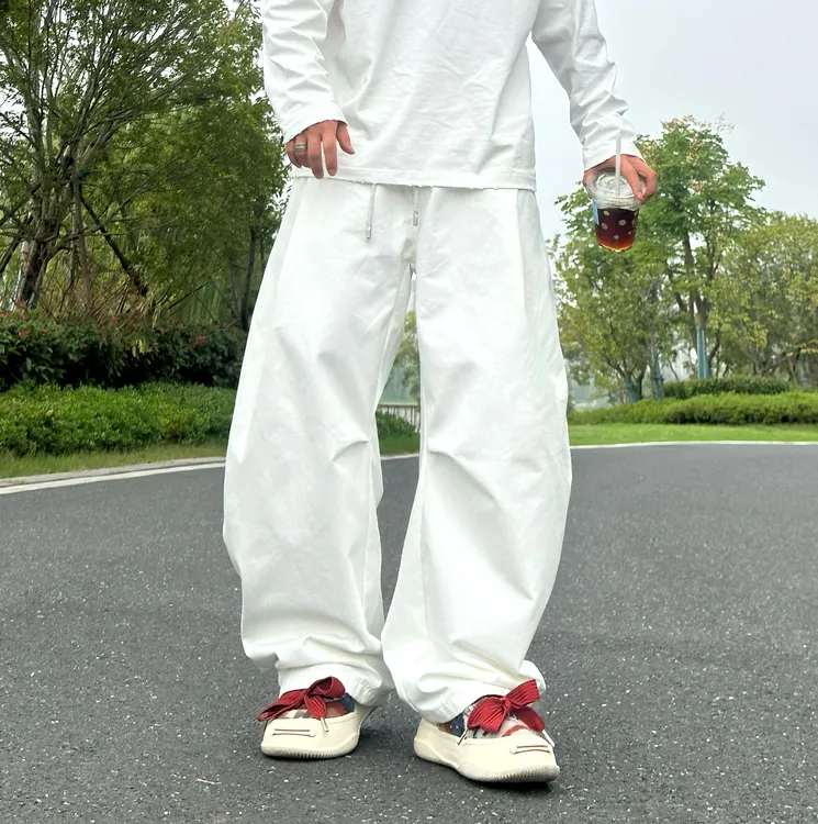 【PZ】2025秋冬高街立体剪裁设计阔腿直筒弯刀休闲裤
