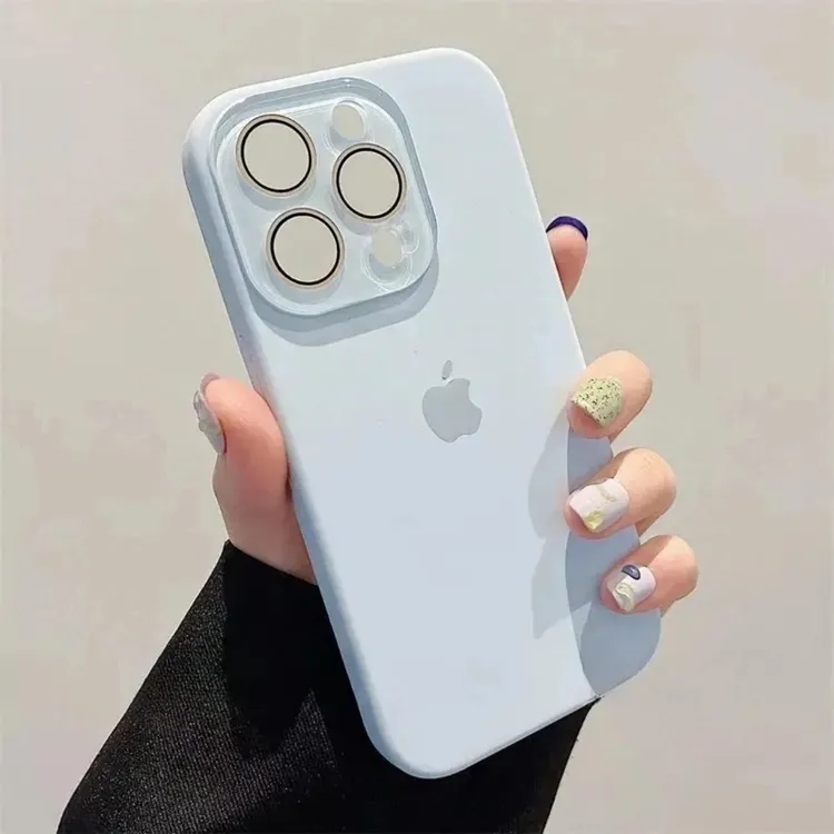 液态自带镜头膜适用苹果16promax手机壳新款iPhone15全包14防摔13