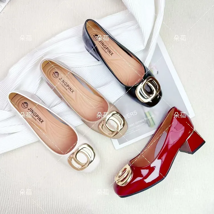 【品牌力荐】真皮女鞋漆皮时装鞋子女士洋气百搭鞋子女5858