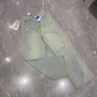 6206-2#侧条破洞牛仔裤