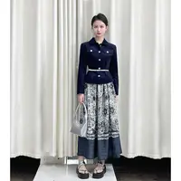 【都市漫游】小娜椒小个子秋季复古灯芯绒外套女高腰半身裙套装女