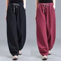 【清货+运费险】高腰哈伦裤休闲裤棉麻垂感宽松复古萝卜裤女Y561