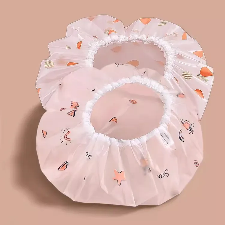 沐浴帽女款防水洗澡头套护耳大人儿童可爱护理发帽厨房炒菜防油烟
