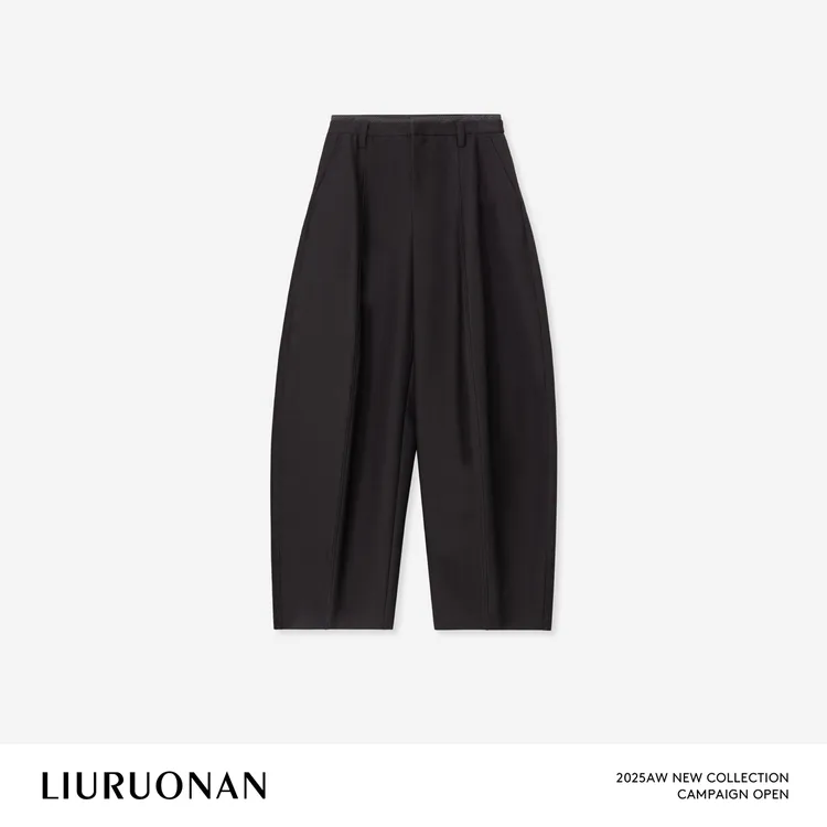 LIURUONAN 25WIN【弓箭西裤】小众设计感廓形宽松显瘦休闲裤秋冬