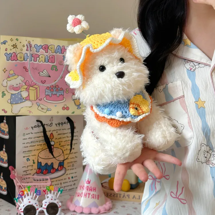 可爱西高地小狗玩偶变装公仔毛绒玩具睡觉抱枕娃娃送女生生日礼物
