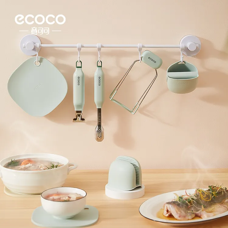ecoco防烫夹取盘神器防滑硅胶取碗夹厨房家用两件套加厚耐高温