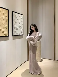 【雅乔定制】静奢物语 进口皇冠天鹅绒水貂皮草外套女DYTH-25063866