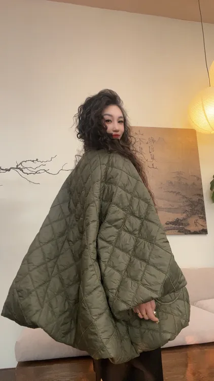 museguhui/木色古汇1603#休闲气质设计款立领保暖INS宽松棉服