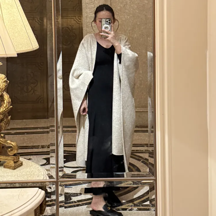 【小贵妇】氛围感双面毛呢斗篷披肩保暖开衫外套秋冬女装