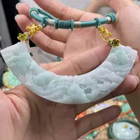 翡翠颈饰未镶嵌代编织